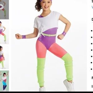 Weissman Showtime Maniac Dance costume Small Child /SC size (6 / 6x)